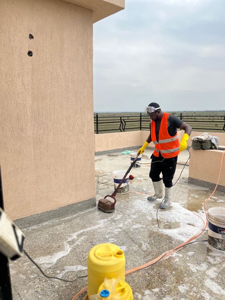 Ngarishakeja team cleaning a client space